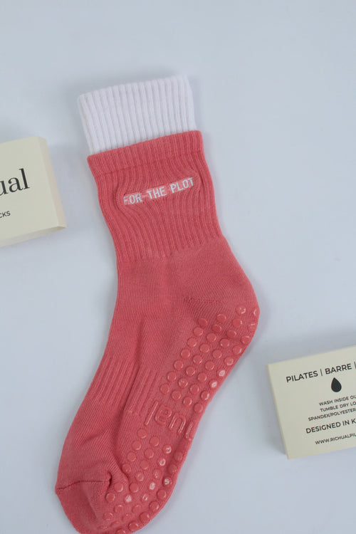 For The Plot Layered Grip Socks